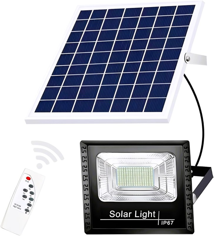 LED Star Solar + Panel Flood Lights 65w