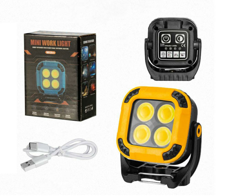 Mini Work Light 2 Color High Power COB 1200mah