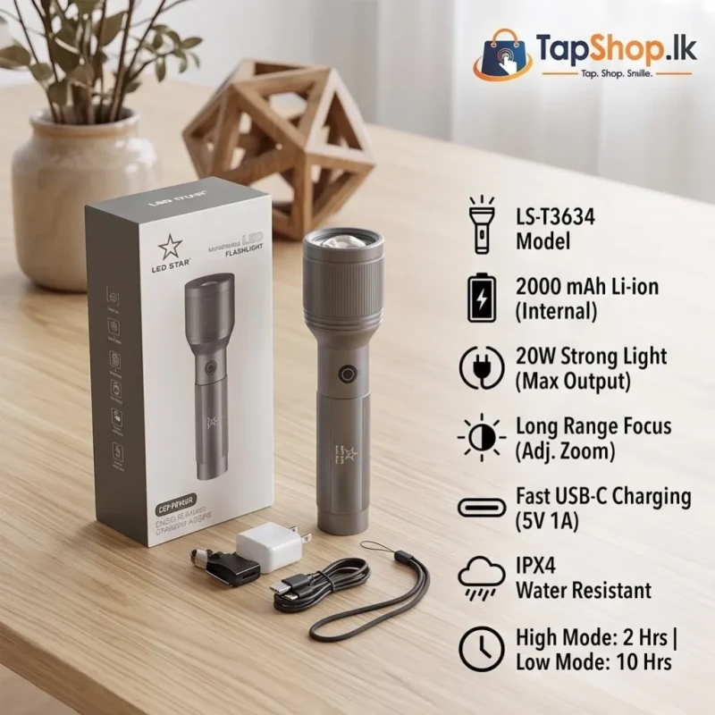 LED STAR Torch 20w 2000mah