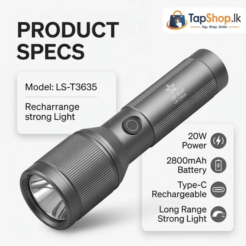 LED STAR Torch 20w 2800mah