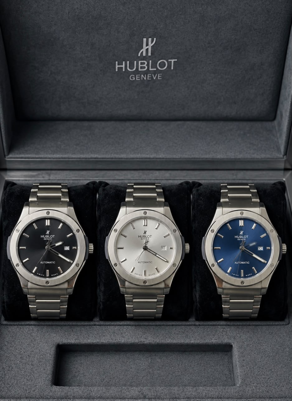 Gents Steel Branded Copy Watches Hublot